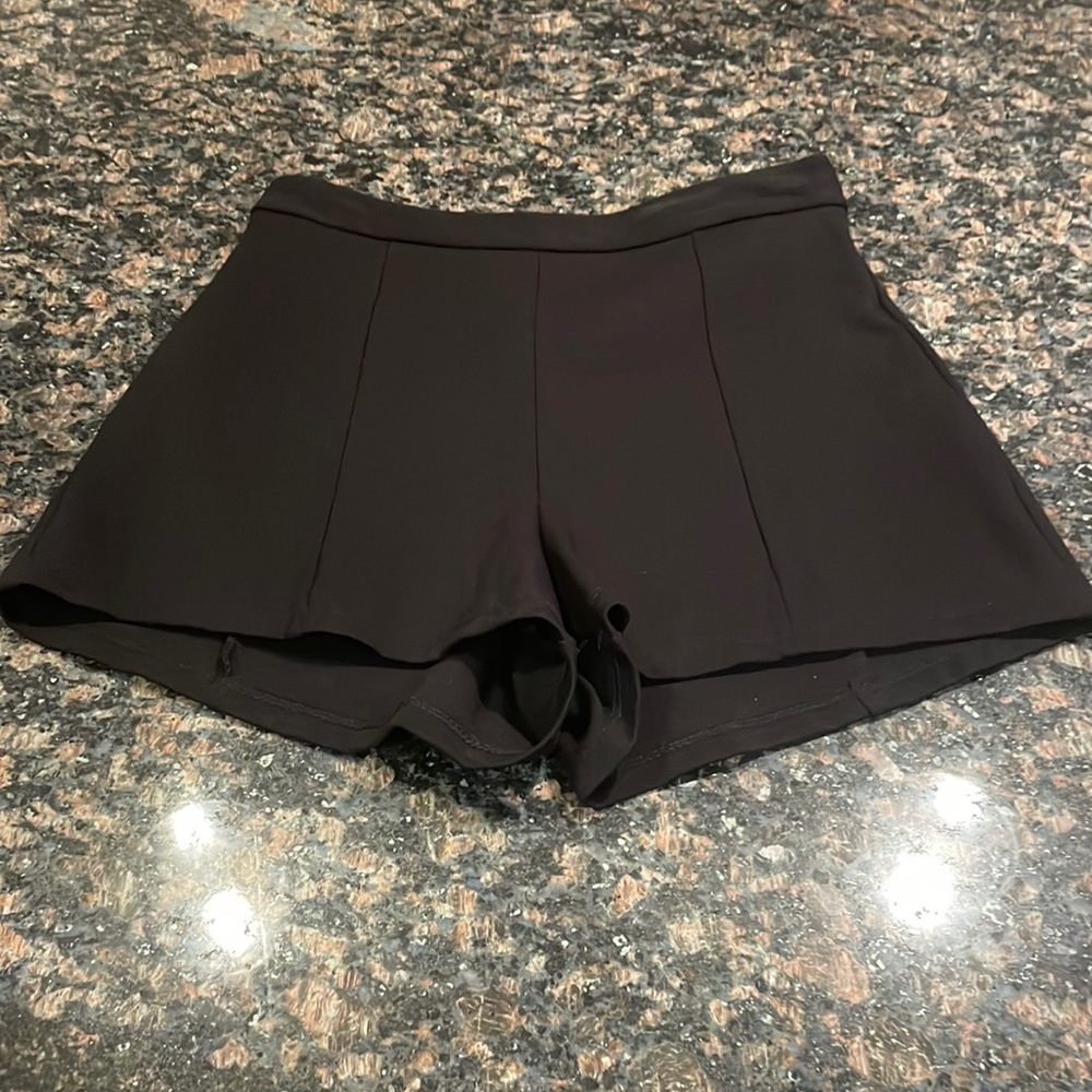 Lush black dress shorts